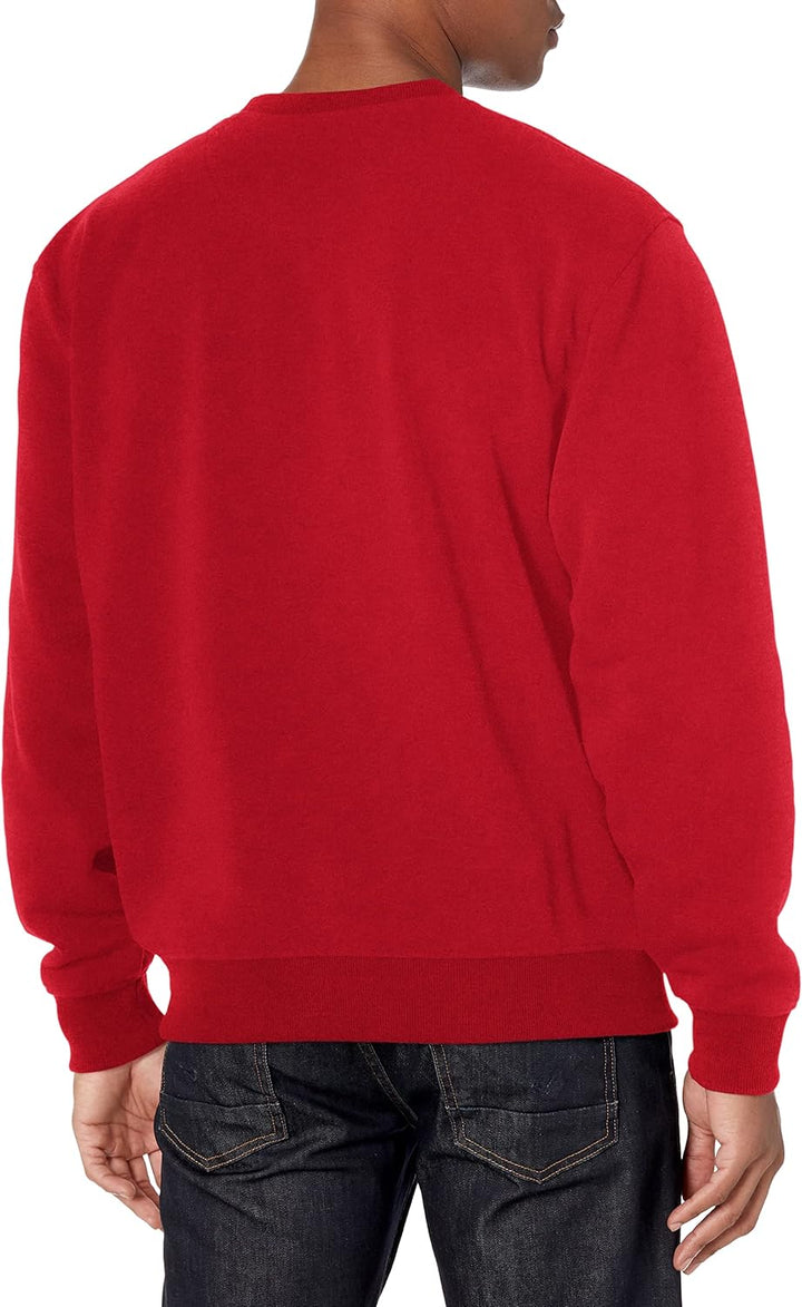 Southpole Herren Basic Fleece Crewneck Sweatshirt Sweatshirt XL Rot, XL Rot