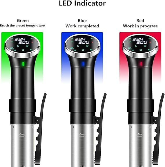 Sous Vide,Sous Vide Garer grossem Touchscreen 1100 Watt Präzisionsgarer, Tauchthermostate, Sous Vide