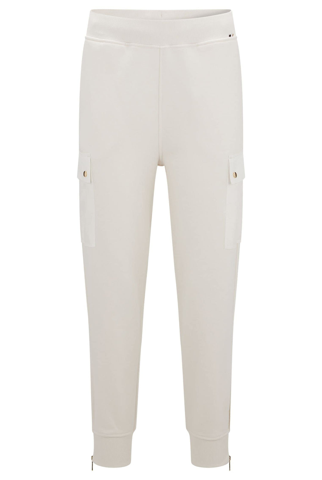 BOSS Damen C_ecargo Jersey-Trousers, Open White