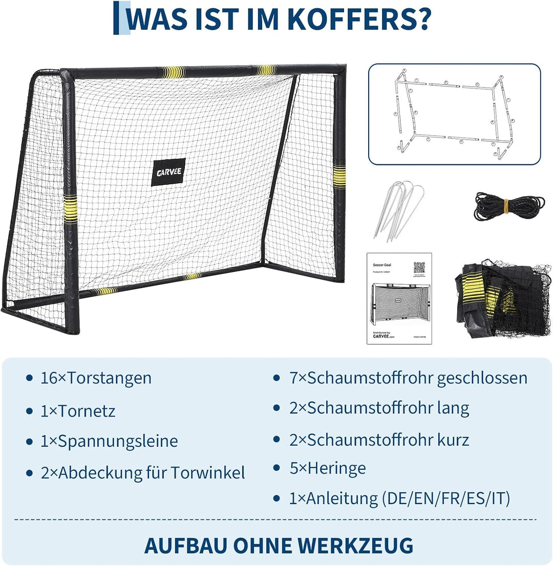 Fussballtore Für Garten Kinder Erwachsene Mit Rundum Polsterung &amp; Aufprallschutz - Fussballtor Wette