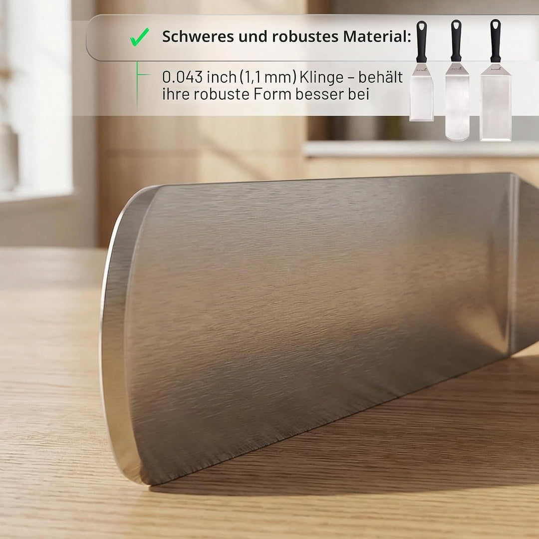 Exklusives Grillwender Set aus hochwertigem Edelstahl - BBQ Grillset in erstklassiger Qualität für