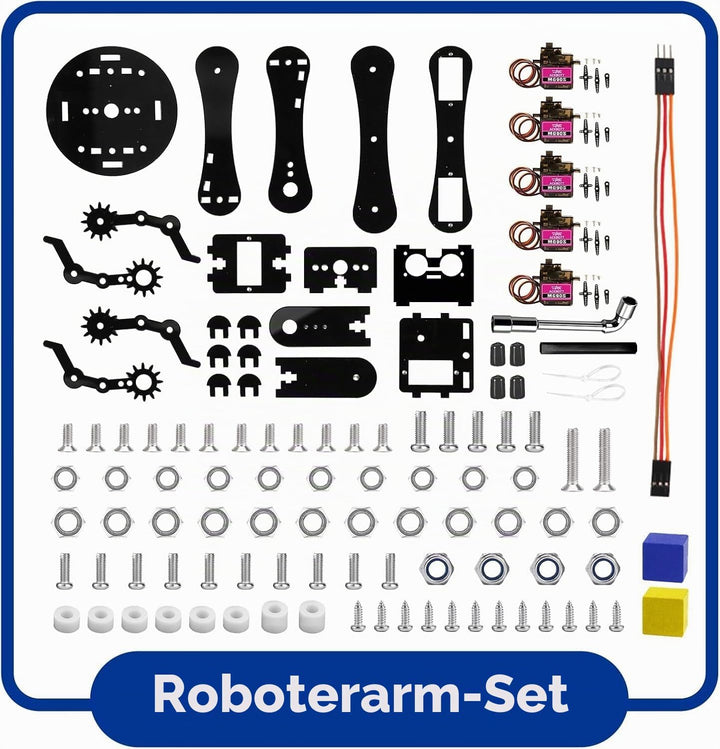 ACEBOTT Roboterarm Smart Car Bausatz, Robotik Bausatz, Mint Spielzeug, Programmier-Roboter-Bausatz,