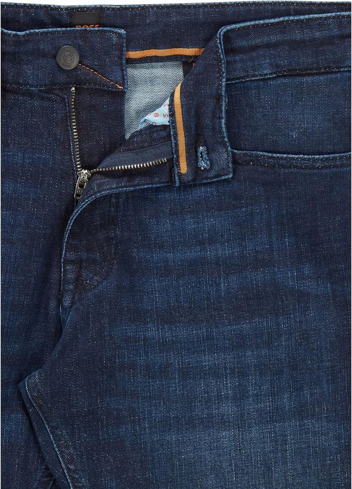 BOSS Herren Delaware BC-L-P Blaue Slim-Fit Jeans aus Super-Stretch-Denim 30W / 34L Blau, 30W / 34L B