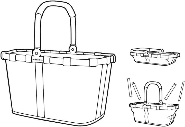 reisenthel carrybag Bloomy - Stabiler Einkaufskorb mit viel Stauraum und praktischer Innentasche – E