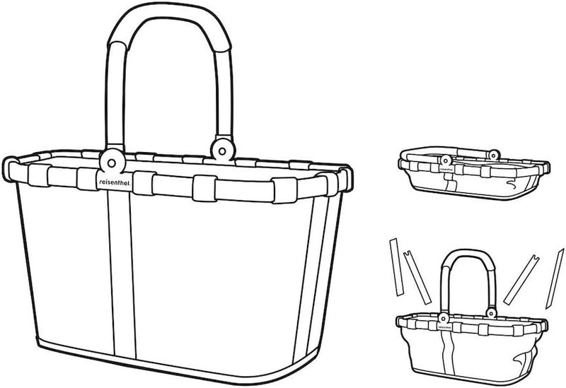 reisenthel carrybag Bloomy - Stabiler Einkaufskorb mit viel Stauraum und praktischer Innentasche – E