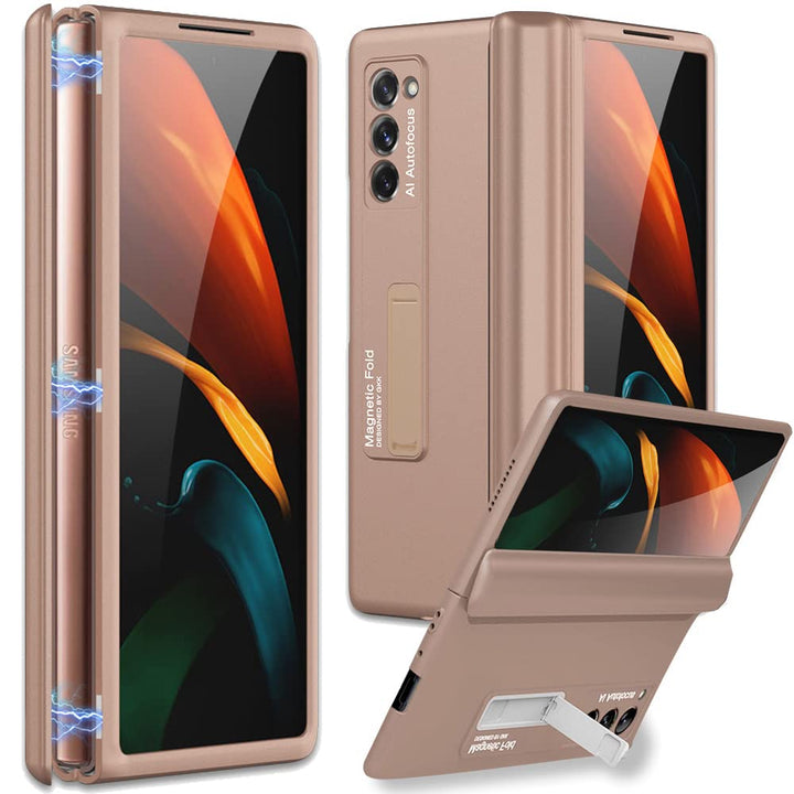Miimall Kompatibel mit Samsung Galaxy Z Fold 2 2020 Hülle, [Magnetischer Scharnierschutz] Hartes PC