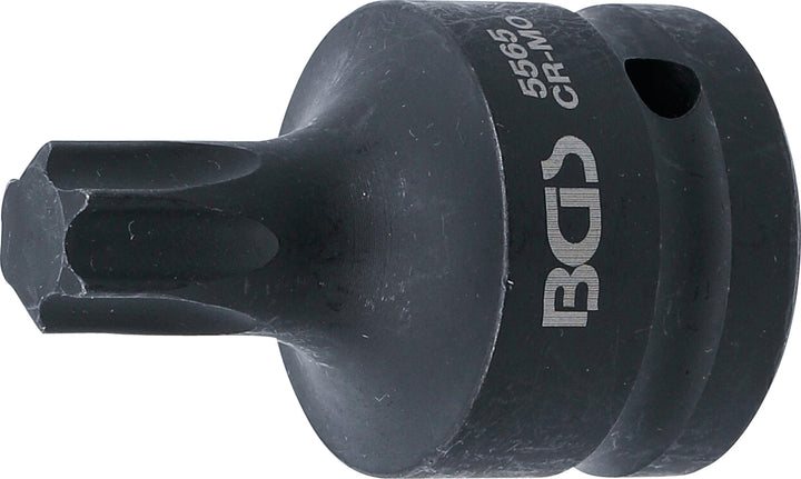 BGS 5565 | Kraft-Bit-Einsatz | Länge 60 mm | Antrieb Innenvierkant 20 mm (3/4") | T-Profil (für Torx