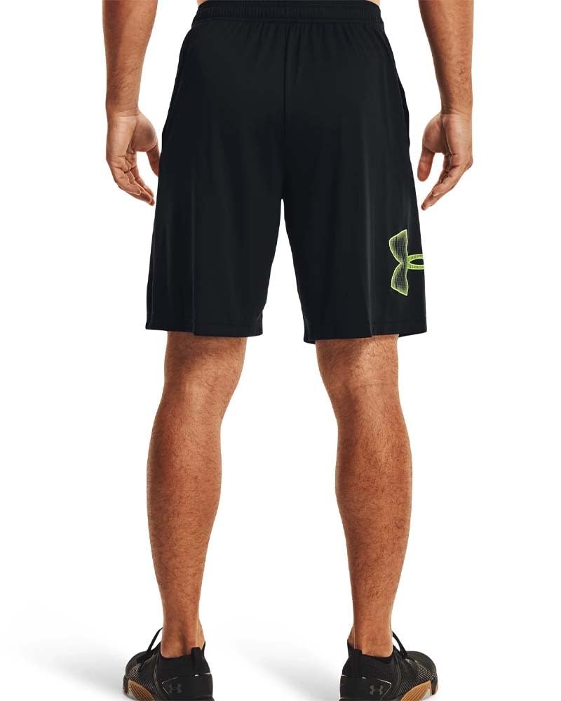 Under Armour Herren Kurz Tech Graphic Shorts S Schwarz (008)/High-vis-gelb, S Schwarz (008)/High-vis