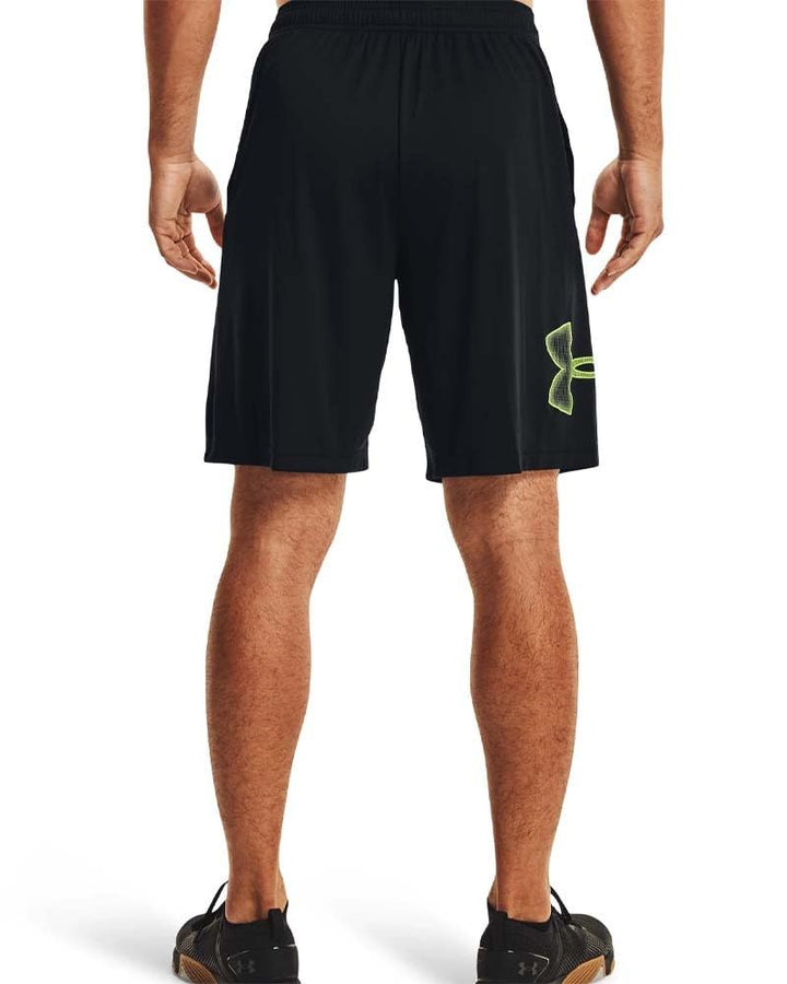 Under Armour Herren Kurz Tech Graphic Shorts S Schwarz (008)/High-vis-gelb, S Schwarz (008)/High-vis