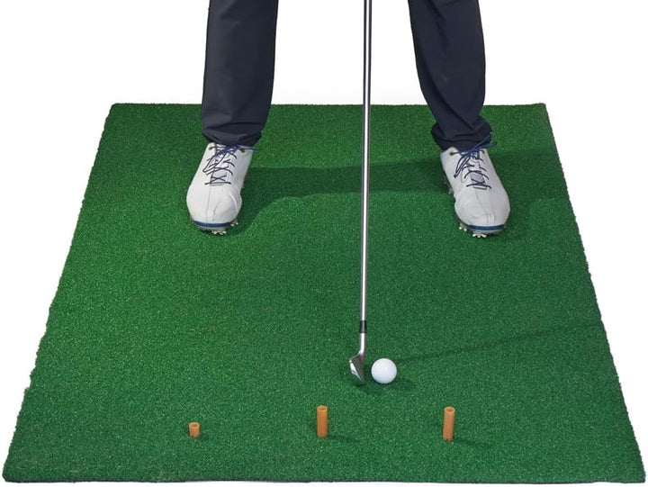 TH Golf Academy Golf-Übungsmatte [1,5 m x 1 m] | Grosse Golf-Übungsmatte 13 mm Kunstrasen | Professi