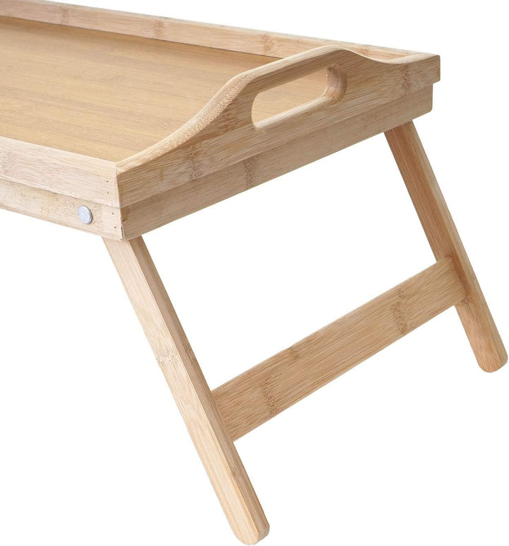 Tablett HWC-B88AM, Serviertablett Holztablett Frühstückstablett Dekotablett, Bambus 21x64x30cm
