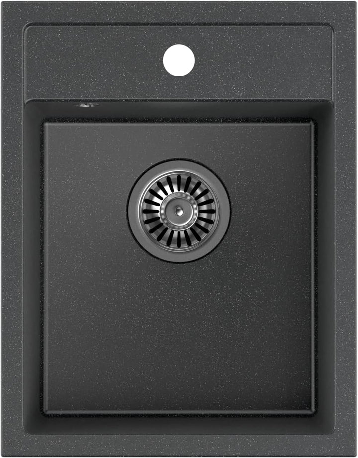 QUADRON | JOHNNY 90 | Granitspüle | 1-Kammer-Spüle | Masse: 50 x 39 mit 20,4 cm | Schrankunterbau au