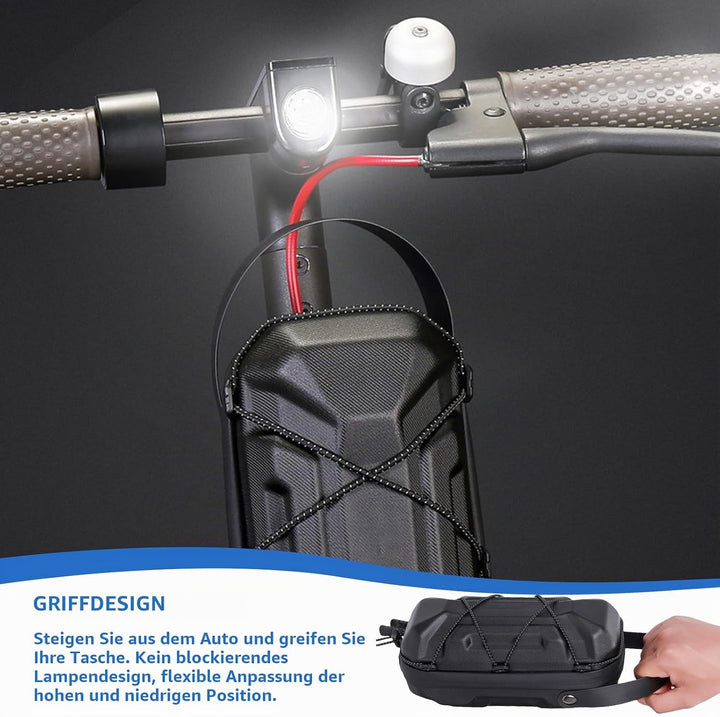 2L E Scooter Tasche Wasserdicht: Tragbare Scooter Lenkertasche, Lenkertasche mit Wechselbaren Elasti