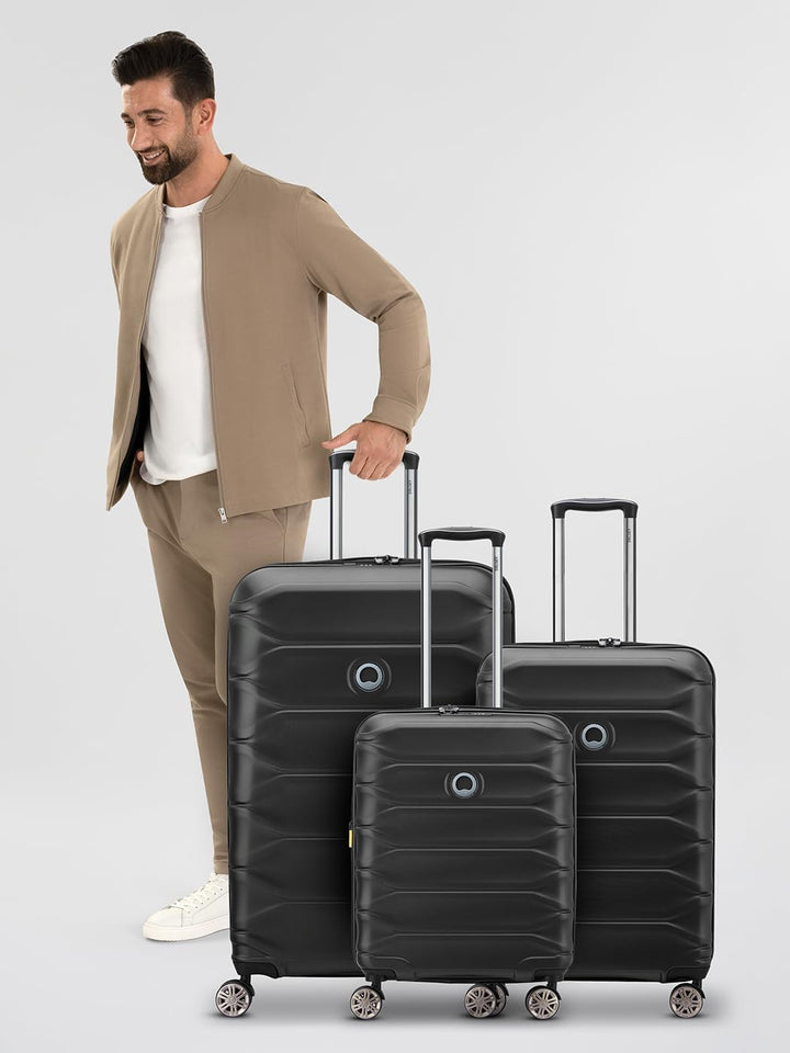 Delsey Hartgepäck Koffer-Set 3-teilig | Reise-Trolleys aus hochwertigem, robustem ABS und PC Materia