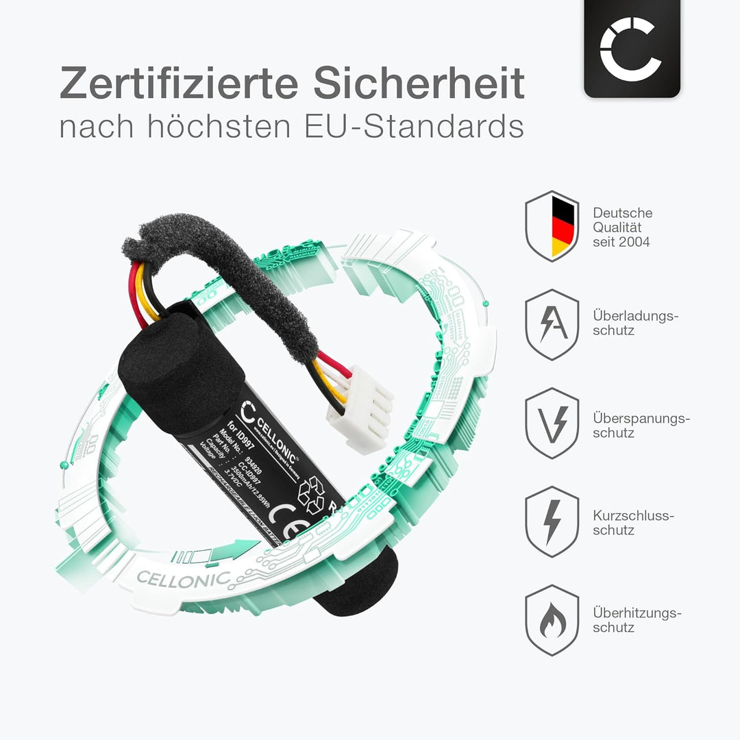 CELLONIC, Lautsprecherakku kompatibel mit Harman Kardon Onyx Studio 6, Onyx Studio 5 (3500mAh, 3.7V)