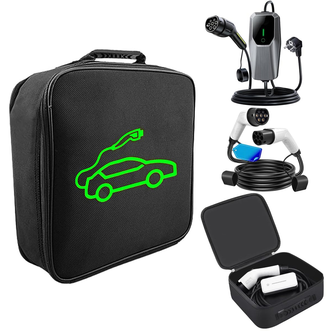 Tragbare EV Kabeltasche für Ladekabel & Autozubehör, Organizer Tasche aus 1680D Nylon, Aufbewahrung