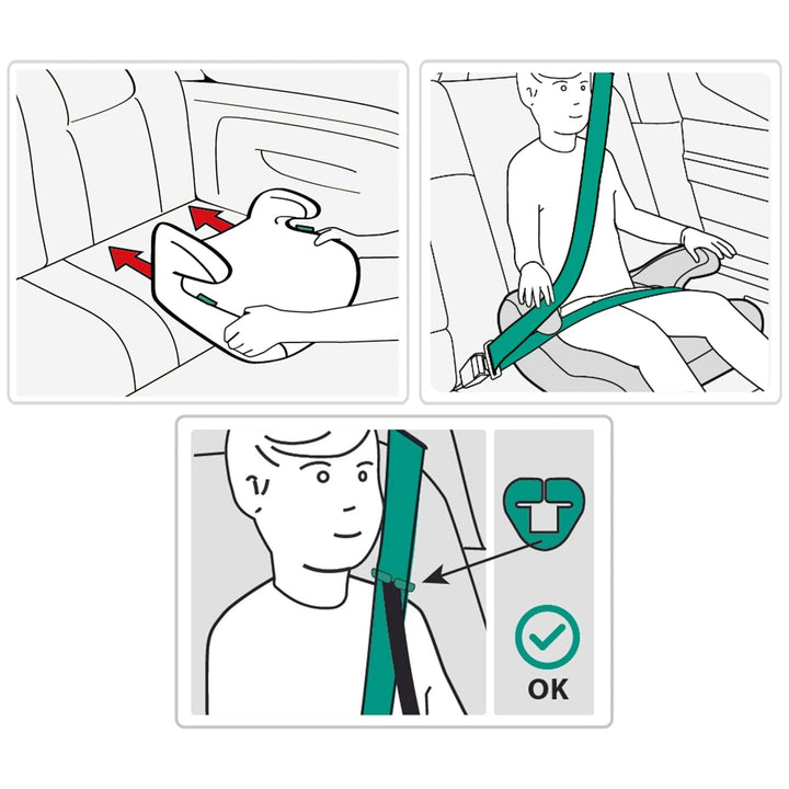 Autositz mit Sicherheitsgurt, Sitzverkleinerung, Sitzerhöhung für Jungen, 22–36 kg 125–150 cm (Cars)
