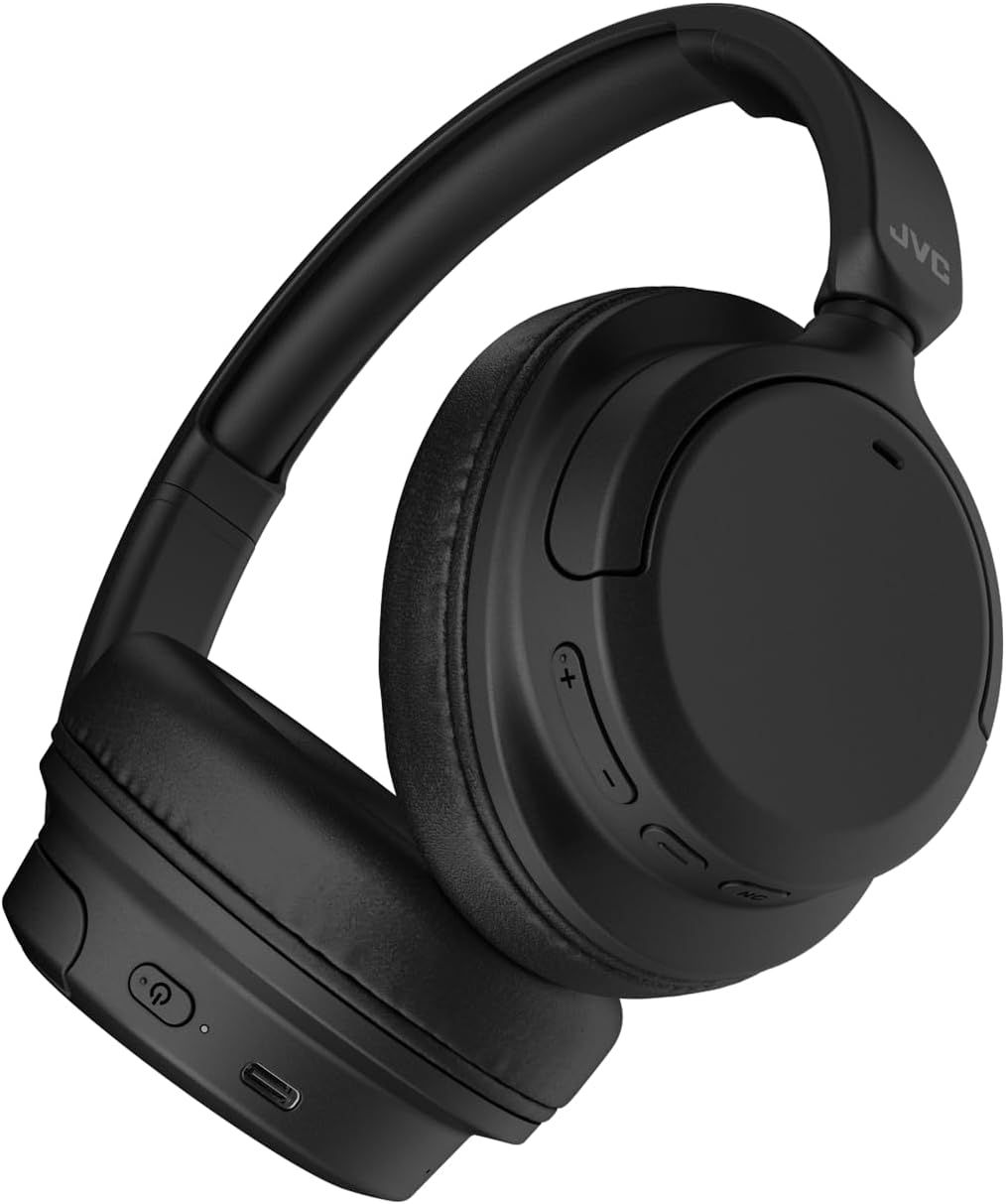 JVC HA-Z76N-B - Bluetooth Around-Ear Kopfhörer mit Noise Cancelling, BT 5.3, 50 Stunden Akkulaufzeit