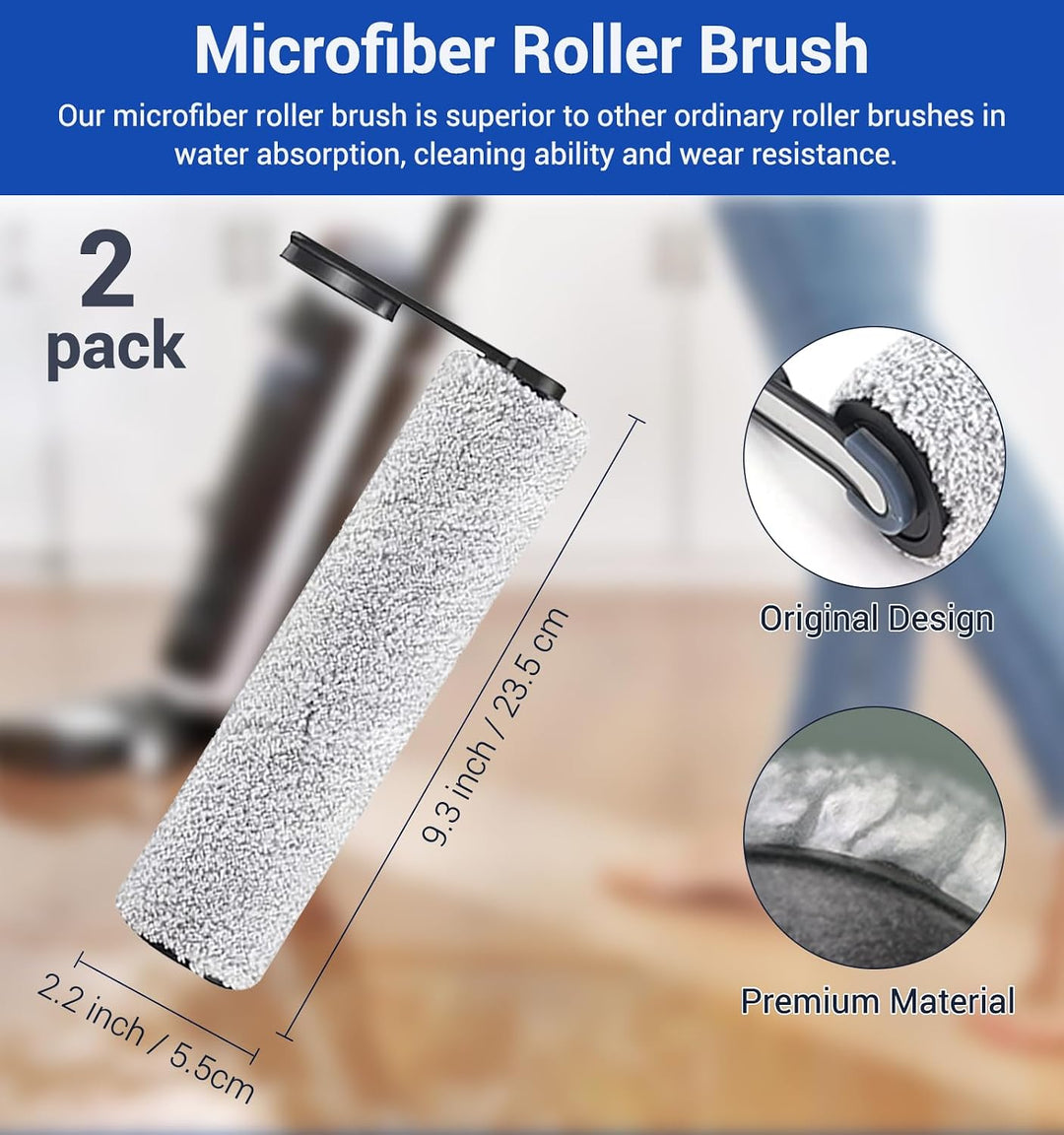Bürstenrolle und Filter Ersatzteile kompatibel für Tineco Floor One S5/S5 Pro/S5 Pro 2/S5 Extreme, 2