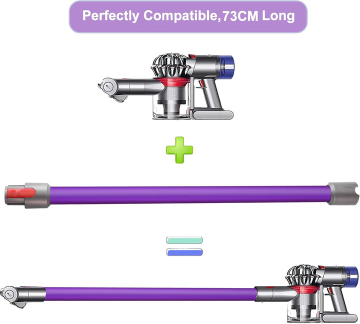 Ersatzteile Verlängerungsrohr für Dyson V7 V8 V10 V11 V15 Staubsauger, Saugrohr Länge 73 cm, Rohr Er