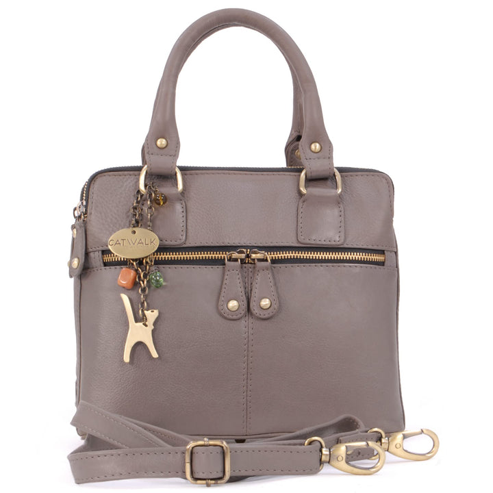 Catwalk Collection Handbags - Leder - Schultertragetasche/Umhängetasche/Shopper/Tote - Handtasche mi