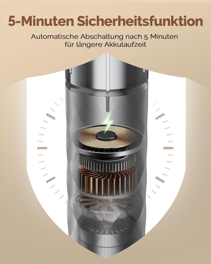 Maestri House Milchaufschäumer Mit Stufenloser Geschwindigkeitsregelung, Usb Aufladbar Milchaufschäu