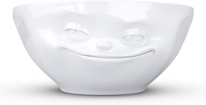 FIFTYEIGHT PRODUCTS Schalen 2er Set + Servietten, NEUHEIT 350 ml, GLÜCKLICH+GRINSEND