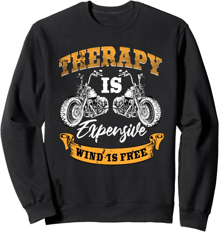 Biker Gear Motorrad Geschenke Wind ist frei Sweatshirt