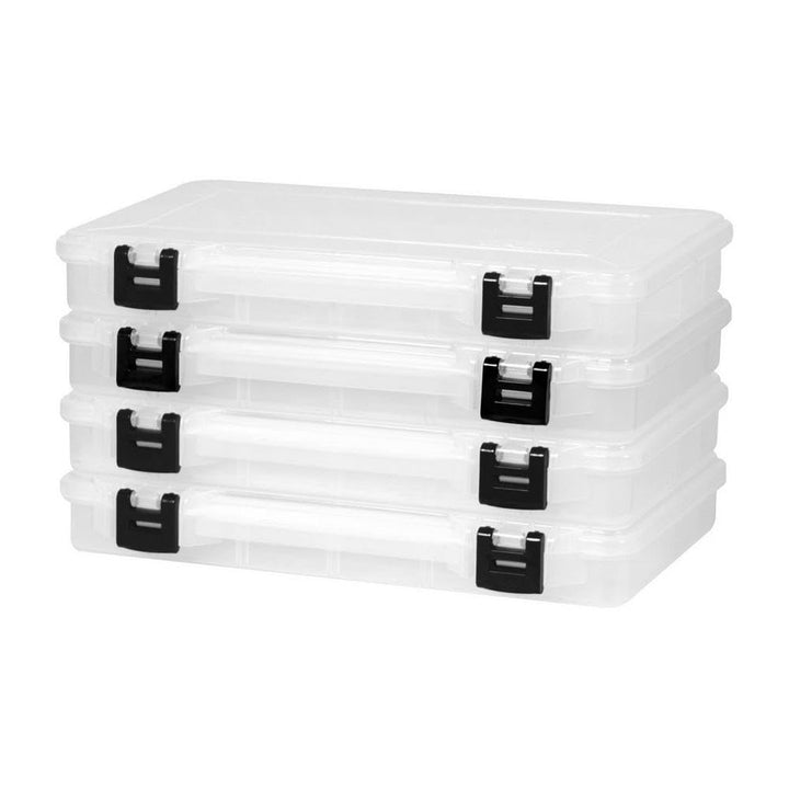 PLANO Unisex-Erwachsene ProLatch 3700 Stowaway Tackle Box Angelbox, Transparent Verstaubar, Verstaub