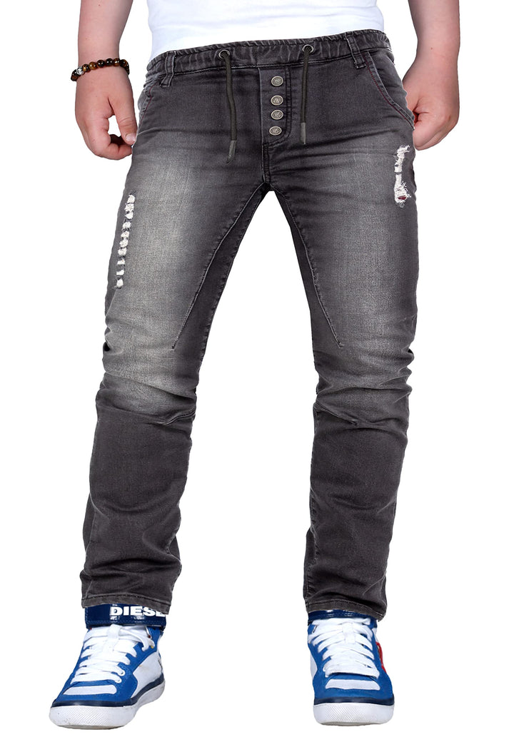 Reichstadt Jungen Kinder Hosen Jeans Jogging Biker Used 6-16 Jahre 158 Schwarz - Rs105, 158 Schwarz