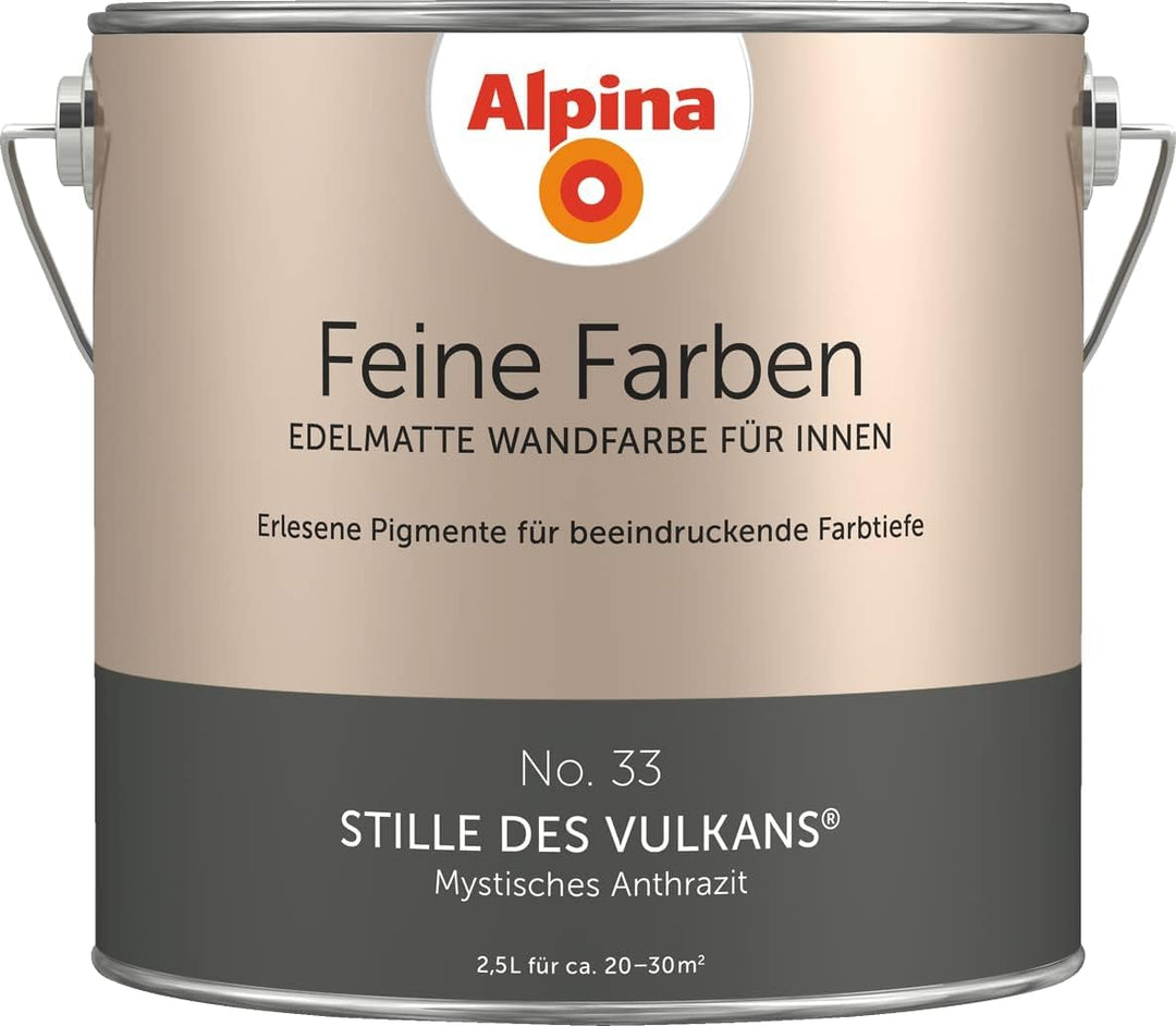 Alpina Feine Farben No. 33 Stille des Vulkans® edelmatt 2,5 Liter, No. 33 Stille des Vulkans