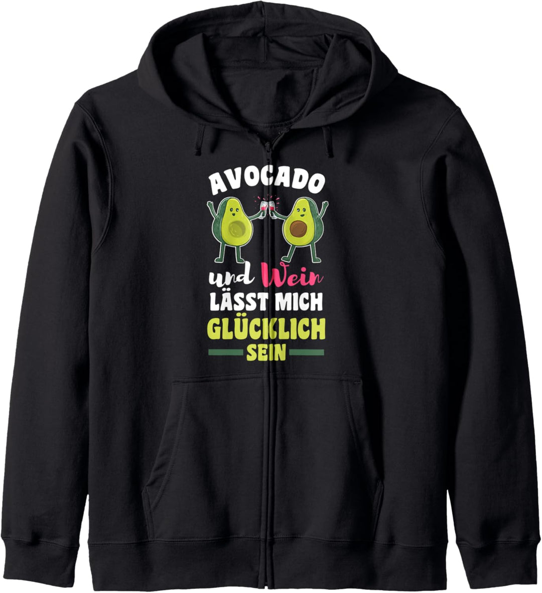 Avocado Und Wein Kapuzenjacke
