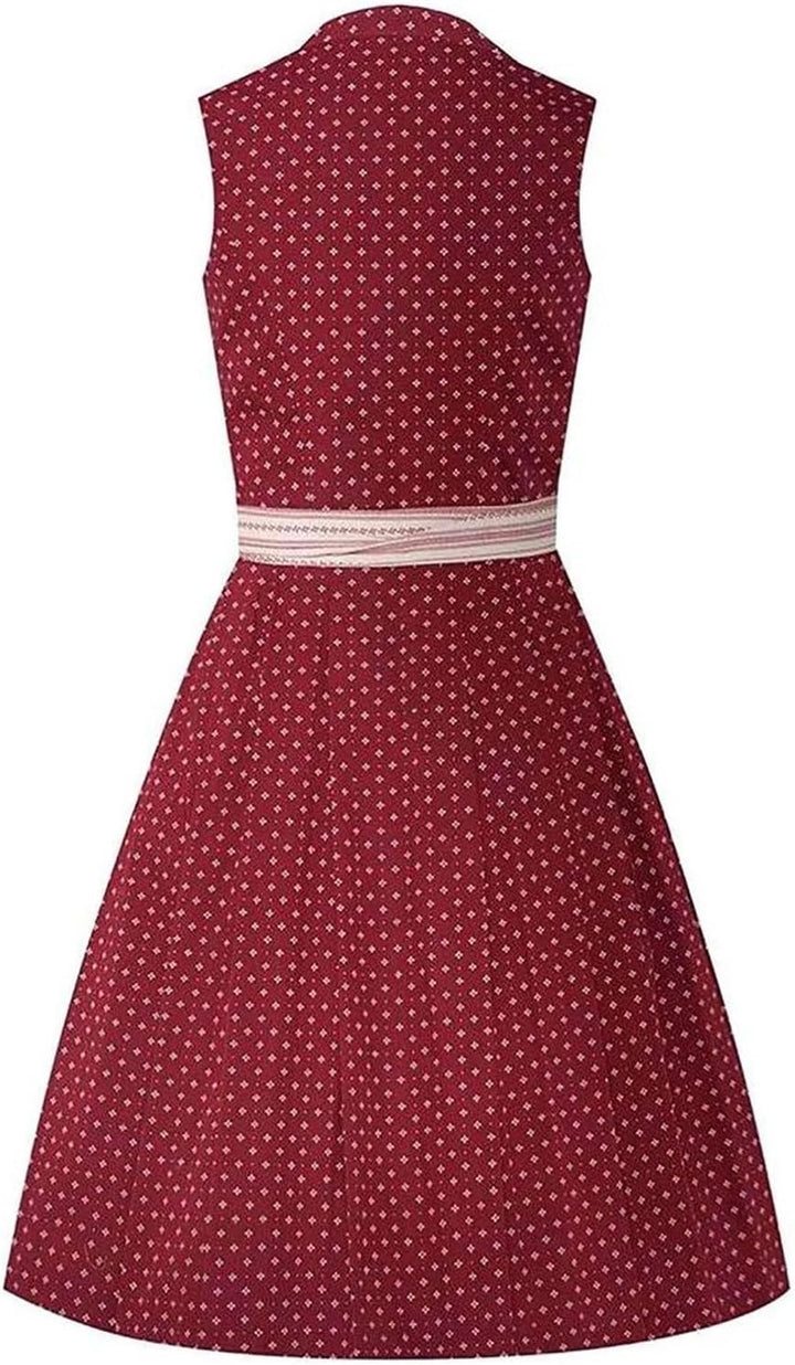 Generisch Damen Trachten Dirndl Kleid Midi Dirndl Set Midi Trachtenkleid Set Damen Dirndl Elegantes