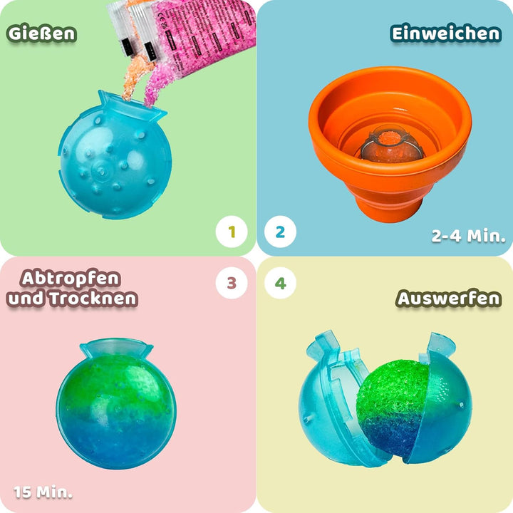 Flummi Selber Machen Set für Kinder ab 8 Jahren – Bunte Flummi Power-Bälle selber Machen – Wissensch