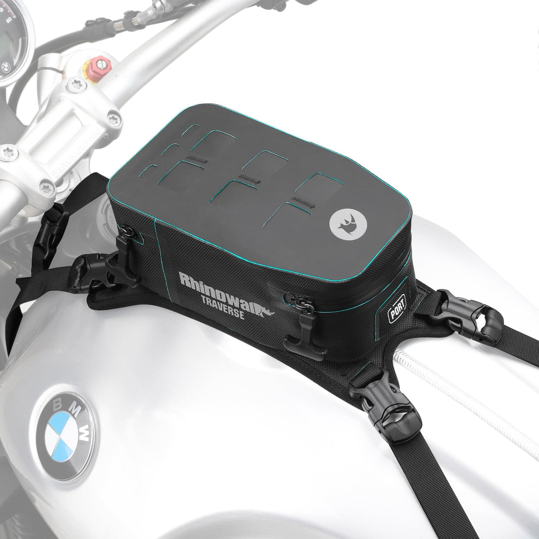 Rhinowalk Motorrad Tankrucksack Wasserdicht Hartschale Erweiterbar 2L Sitz Aufbewahrungstasche Tasch
