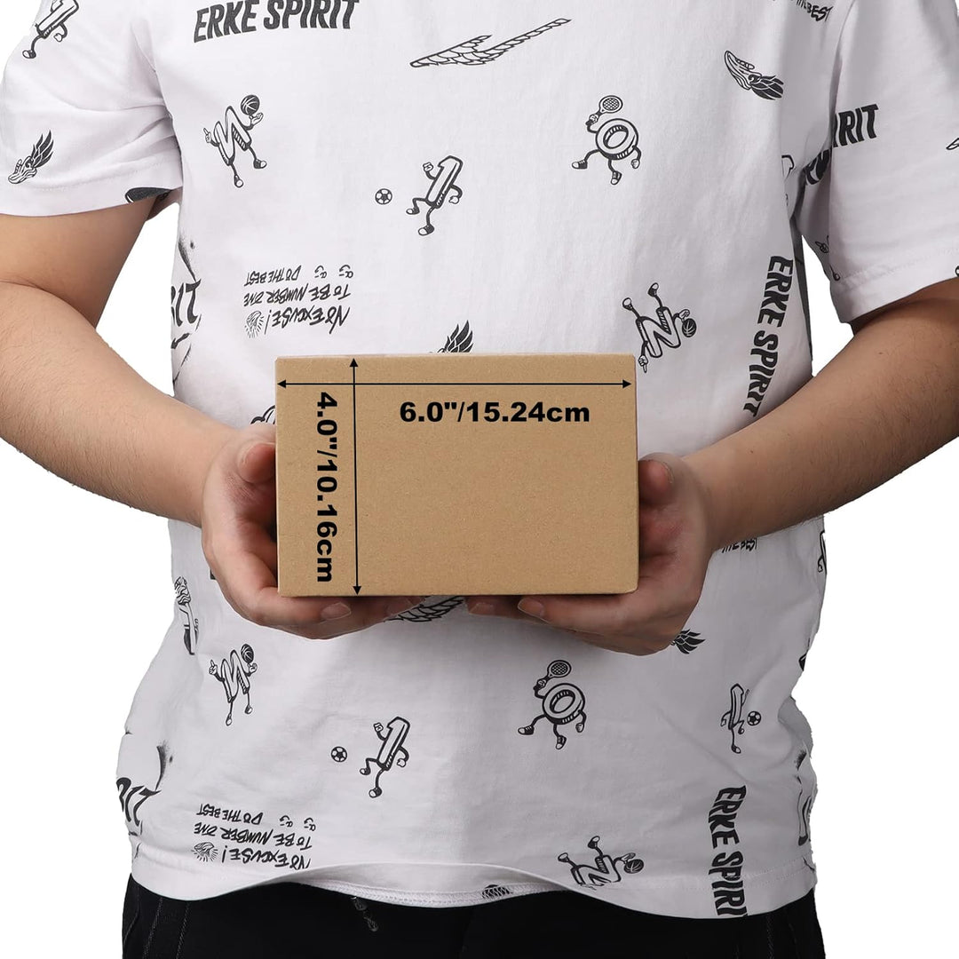 EYMPEU 40 Stück 15,3x10,2x10,2cm Braune Versandkarton, Kartons für kleine Gegenstände, Spielzeug, Sc