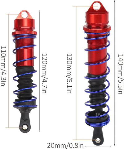 120mm Vorne Hinten Stossdämpfer Federn Dämpfer Aluminium für 1/8 RC Auto Ersatzteile Auto Upgrades T