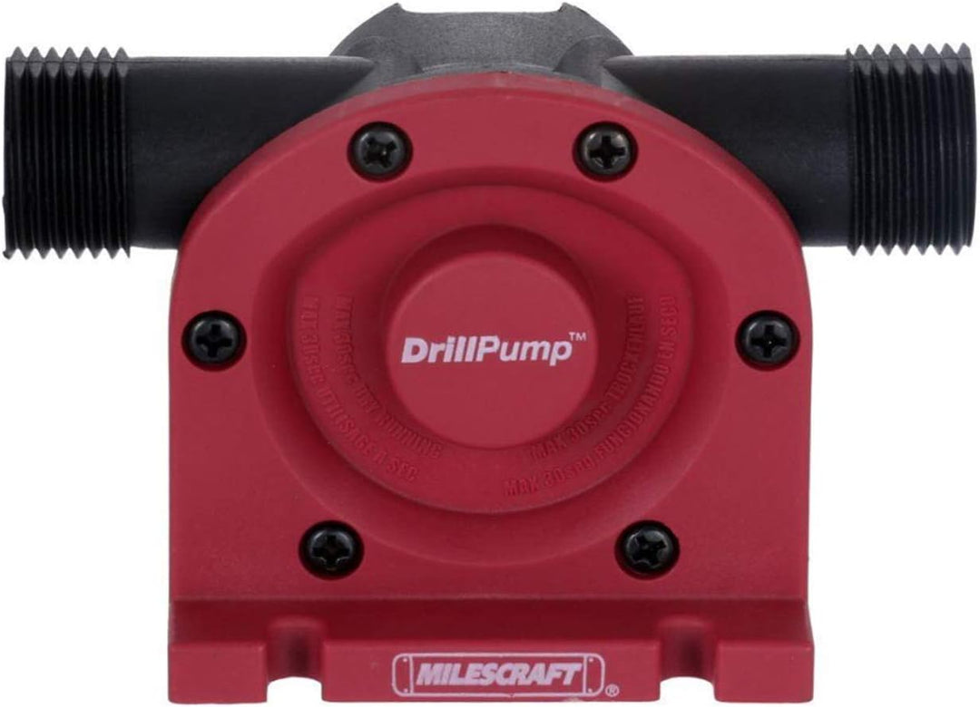 Milescraft 1314 selbstansaugende Bohrmaschinen Pumpe 3000 l/h – Wassertransferpumpe – für Pools, Gär