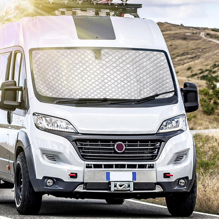 Sonnenschutz Auto Frontscheibe, Technology Thermomatte Kompatibel mit FIAT Ducato Citroën Jumper 200