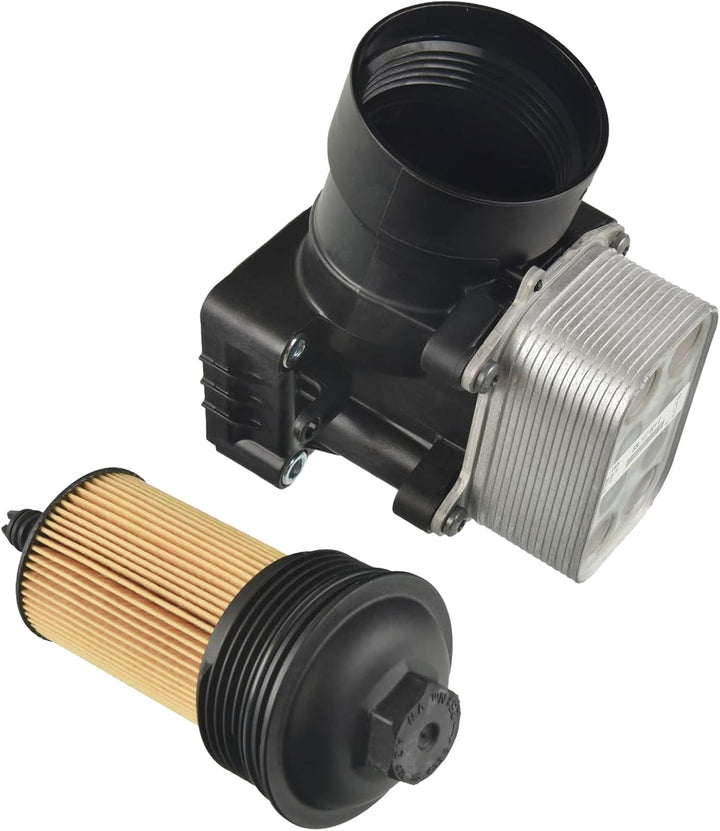 febi bilstein 109394 Ölfiltergehäuse mit Ölfilter und Ölkühler, 1 Stück