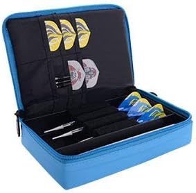 ONE80 The Dartbox Dart Chase D Box Darttasche für Darts Dart Wallet Dart Cases Blau, Blau