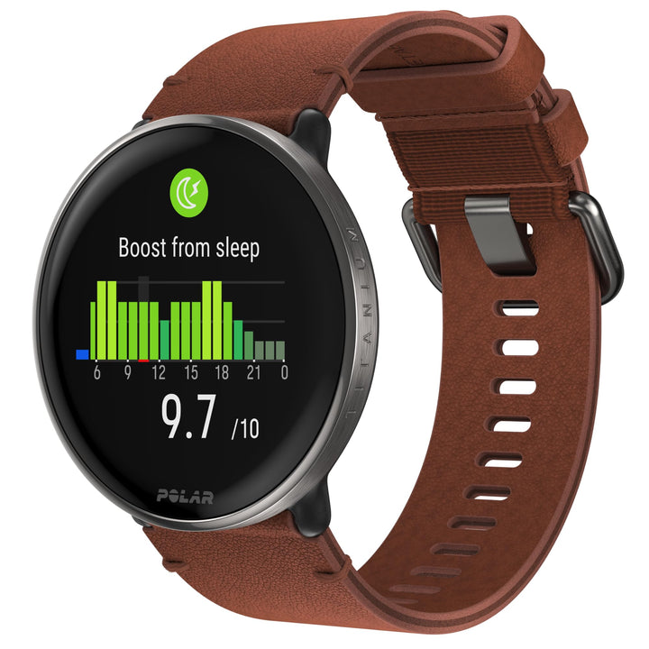 Polar Ignite 3 Titanium – Fitness- und Wellness-Smartwatch mit GPS, Schlafanalyse, AMOLED-Display, 2