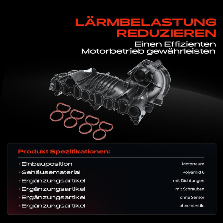 Ansaugkrümmer Mit Dichtung für E81 E82 E87 E88 116 118 E90 E91 X1 316 318 E84 2004-2015 11617798885