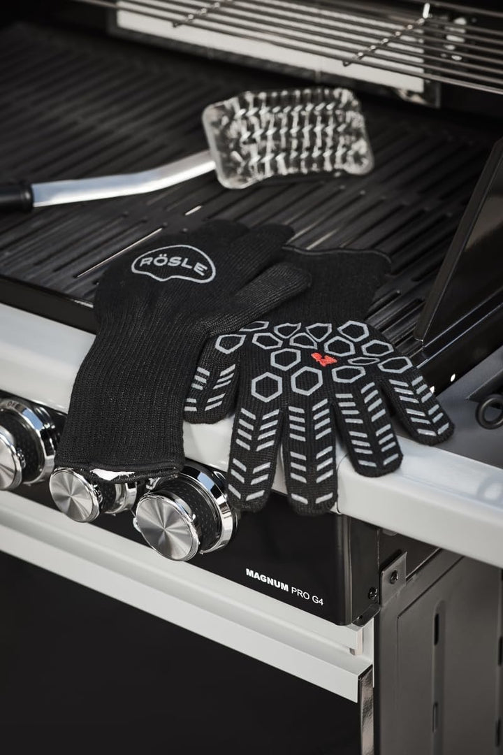 RÖSLE Premium-Grillhandschuhe, Hochwertige Handschuhe zum Schutz vor Verbrennungen, atmungsaktiv und