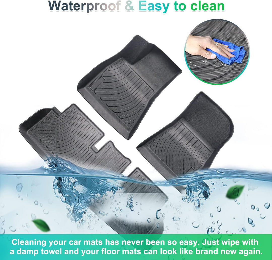 GAFAT Tesla Model 3 Fussmatten 2017-2024 2025, Neu Tesla Model 3 Highland 2024 Fussmatten TPE Allwet