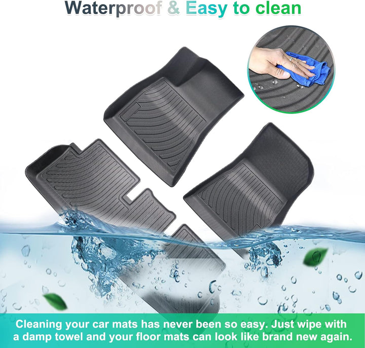 GAFAT Tesla Model 3 Fussmatten 2017-2024 2025, Neu Tesla Model 3 Highland 2024 Fussmatten TPE Allwet