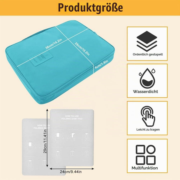 Hemdentasche für Koffer, Hemden Packtasche Portable Hemd Reisetasche Anti Falte Hemdtasche Knitterfr