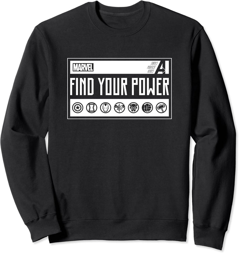 Marvel Avengers Super Heroes Find Your Power Sweatshirt