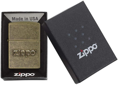 Zippo 60002307 PL Stamp Feuerzeuge, Messing, Edelstahloptik, 1 x 3,5 x 5,5 cm