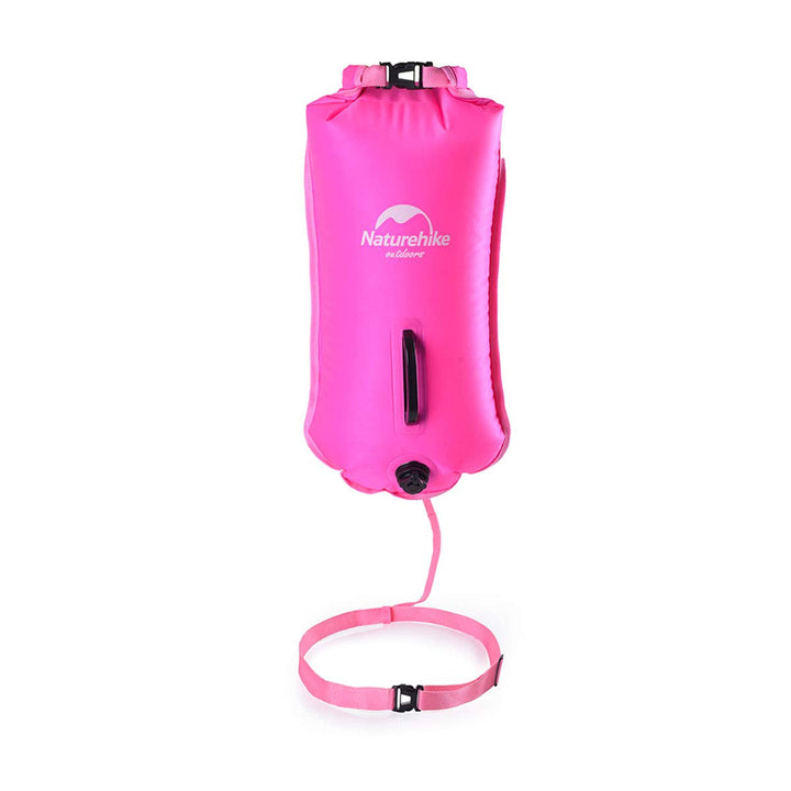Naturehike 18L Schwimmboje Zwei Airbags Swim Boje Trockensack wasserdichte Strandtasche mit Verstell